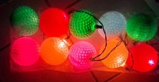 Luci Natale 10 Palline Colorate  A Luce Ferma Vintage Anni 90 Nuove