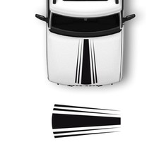 Adesivi cofano tripla linea