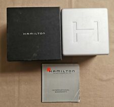 Hamilton vintage complete kit aluminum watch box warranty paper tag for any mode