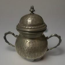  Vintage Pewter Sugar  Bowl