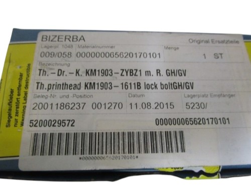 Testina stampa bizerba - testina, di