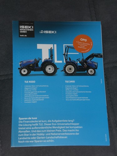 Brochure trattori iseki tle - brochure,