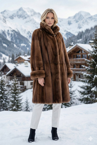 Cappotto pelliccia visone - , vera