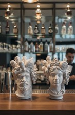 Coppia Teste Di Moro Lui E lei