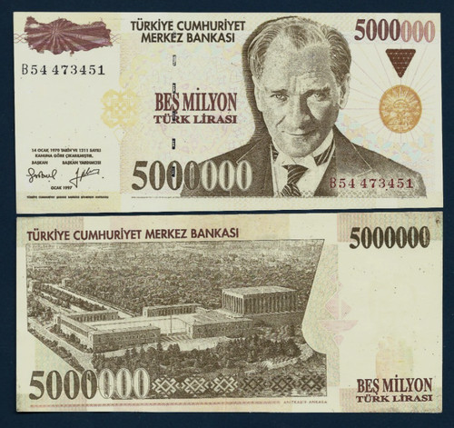 Turchia 000 - 5.000.000, lire