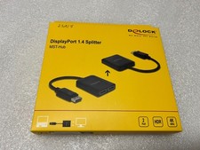 Delock DisplayPort 1.4 Sdoppiatore MST-Hub 1x DP- 2x Adattatore DP