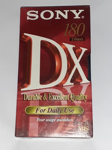 Videocassetta vhs sony - dx, 180