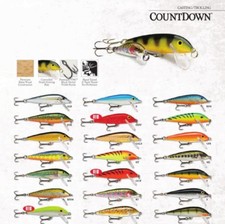 RAPALA COUNTDOWN CD 09 ARTIFICIALE TROTA VARI COLORI IN BALSA 9cm  12gr