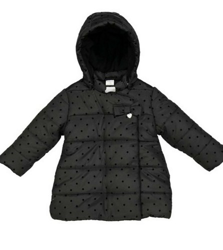 Piumino nero bimba invernale - piumino,
