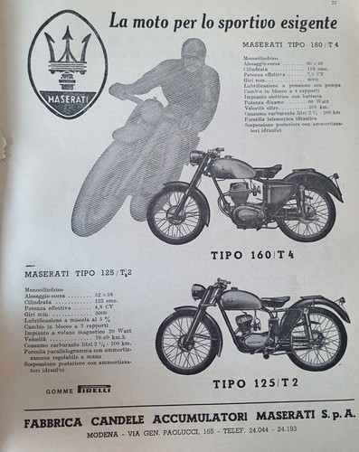 Moto maserati tipo 125 - tipo,