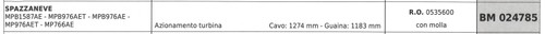 Cavo avviamento turbina maori - cavo,