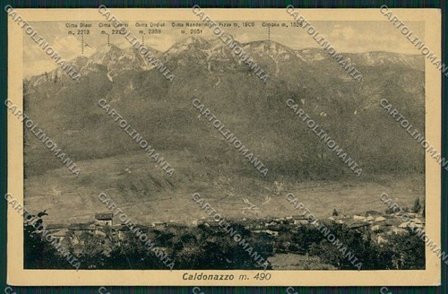 Trento caldonazzo cartolina - caldonazzo,