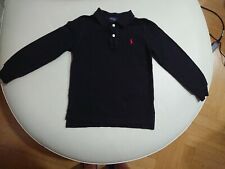 RALPH LAUREN POLO BAMBINO NERA LOGO ROSSO MISURA 4/4T (CM 102-110) 