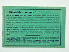 MAGNESIA S. PELLEGRINO Pillole Prodel Blocchetto appunti Pubblicità Advertising