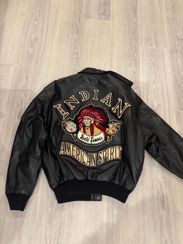 Giacca pelle red indian - pelle,