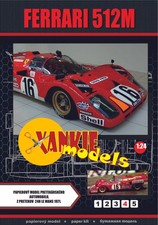 Modellino in cartone Ferrari