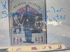 POSTER CHARLIE CHAPLIN NUOVO VECCHIO STOCK #1631 ROMAGNOLI EDIZIONI ITALIANE ARTI *LEGGI*