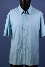 ZARA Camicia Uomo Aqua Cotone