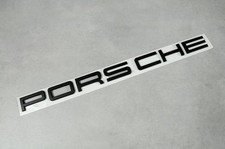 logo scritta PORSCHE nero