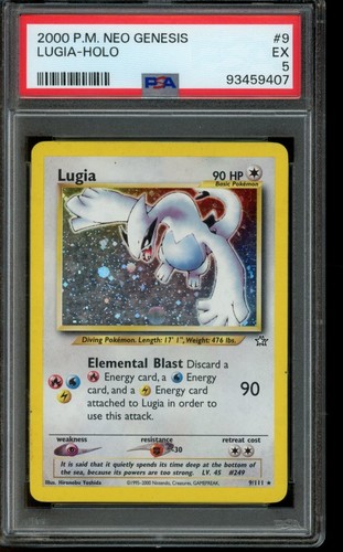 Psa pokemon lugia - 5, neo