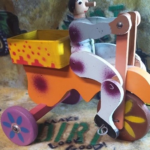 Triciclo legno artigianale - triciclo, in