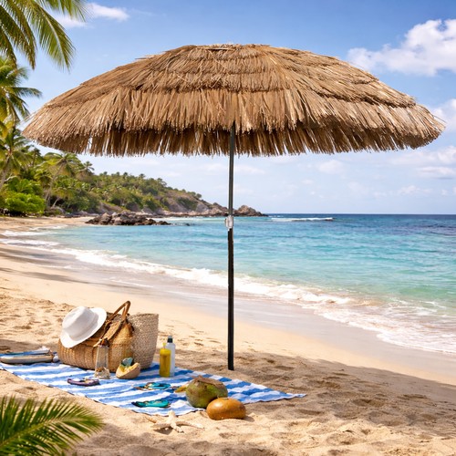 Ombrellone rotondo hawaii - ombrellone,
