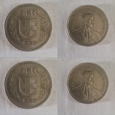 Franchi svizzera 1968 money - 5,