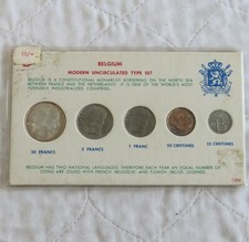 BELGIO SET 5 MONETE TIPO