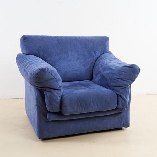 Poltrona velluto blu - in,