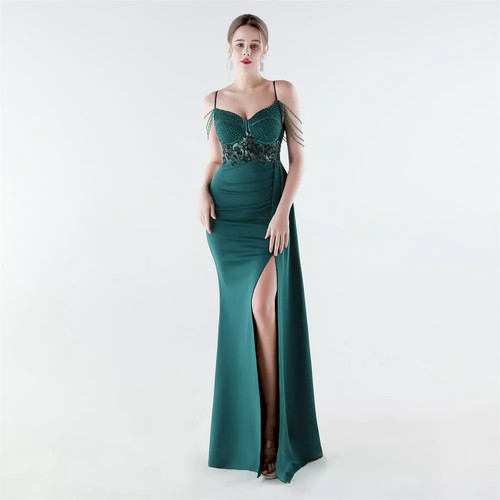 Vestito verde scuro - vestito,