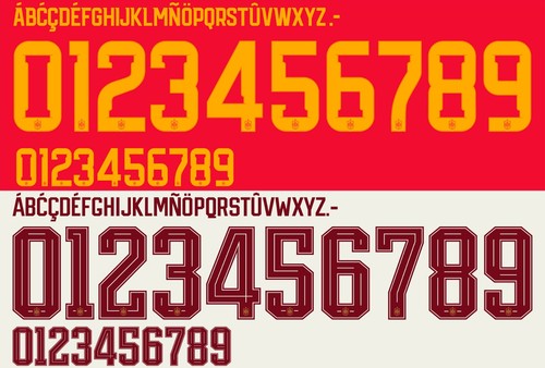 Set nome numero per - per, spagna