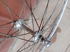 Cerchio 28" ruota bicicletta corsa 1960 AMBROSIO con mozzo CAMPAGNOLO epoca