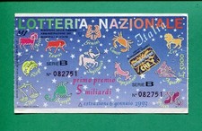 BIGLIETTO LOTTERIA NAZIONALE