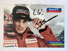 cartolina autografa originale sci alpino Arnaud Boisset