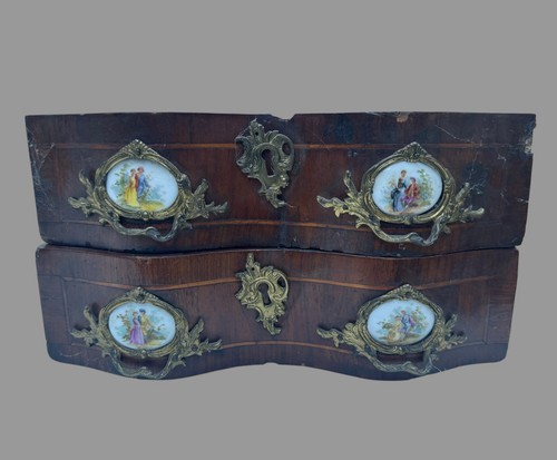 Antica coppia cassetti - , legno