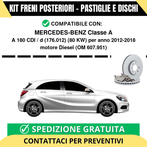 Kit freni posteriori per - freni,