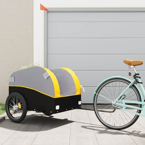 Rimorchio bici nero e - bici,