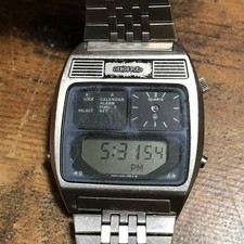 Raro orologio uomo SEIKO H239 5080 vintage per ricambi non testato condizioni spazzatura