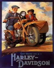Poster passeggero Harley