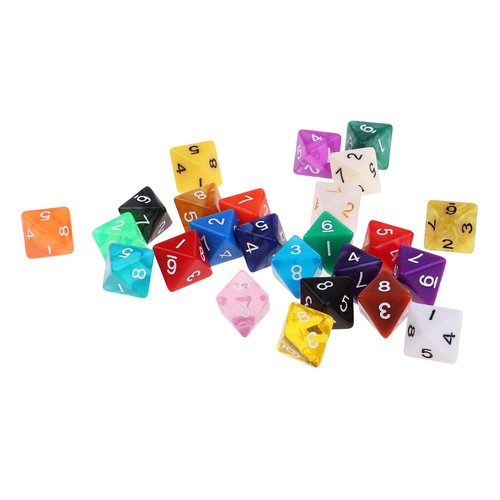 25x dadi poliedrici gioco - 25x, d8