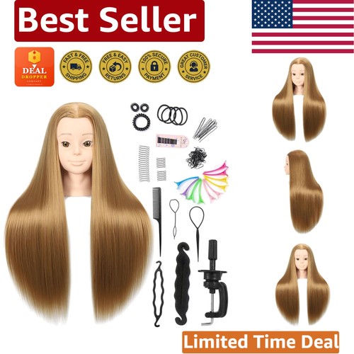 Testa manichino capelli fibra
