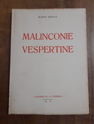 Mario merlo malinconie - mario,