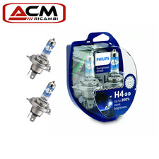 Coppia Lampade Lampadine Philips RacingVision GT200 12V H4