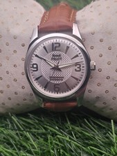 Bellissimo Orologio Uomo HMT Pilot Parashock Carica Meccanica 17J Quadrante Argento