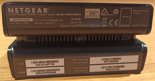 Router netgear dgn1000v3 - router,