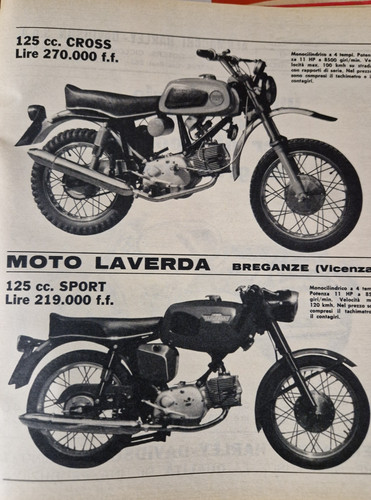 Moto laverda cross - sport, 125