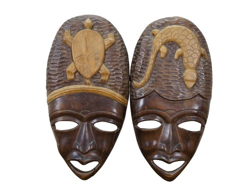 African carved folk - 2, wall