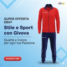 tuta givova Rosso Blu Taglia M
