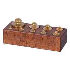 Set 9 pesi bilancia in ottone