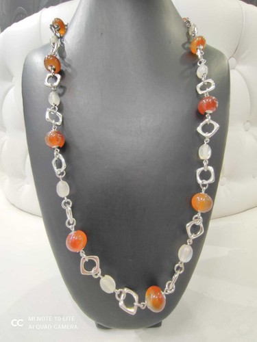 Collana donna lunga acciaio - collana,